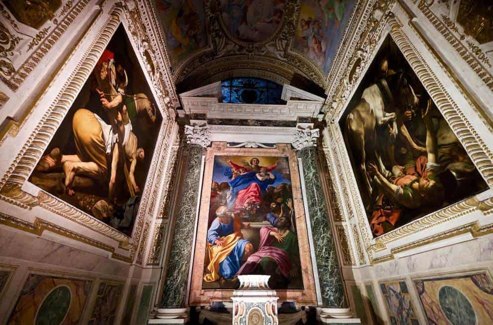 Inside the Cerasi Chapel
