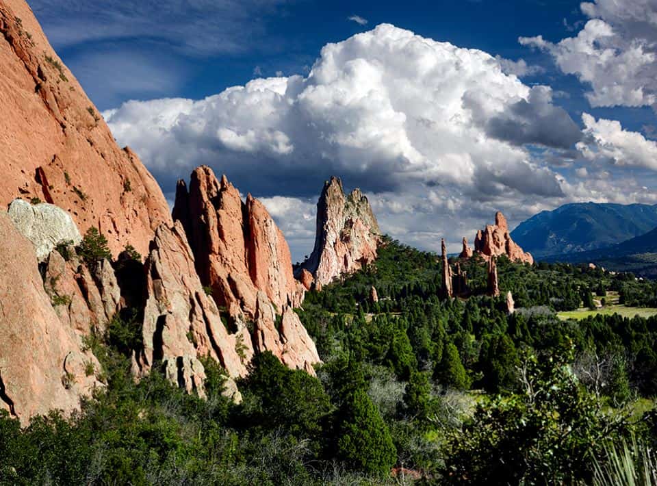Garden of the gods rock formations