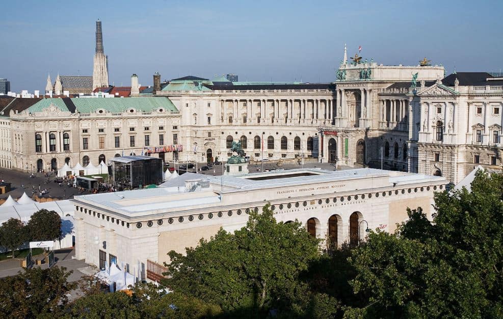 Hofburg Palace aerial view