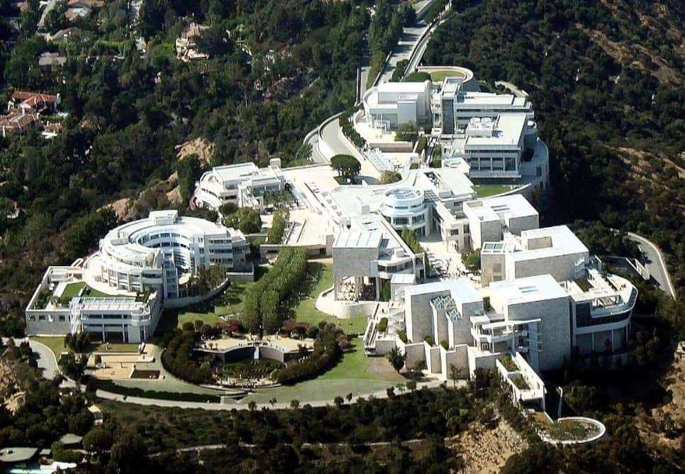 The Getty Museum aerial view